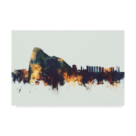 Michael Tompsett 'Gibraltar Skyline Iv' Canvas Art,30x47